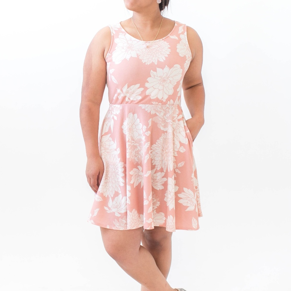 NWT Agnes & Dora Fisher Dress Size XL  Blush/Ivory